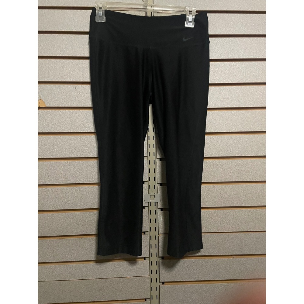Nike Dri-Fit Black Athletic Cropped Leggings Pants Womens Size P Small S